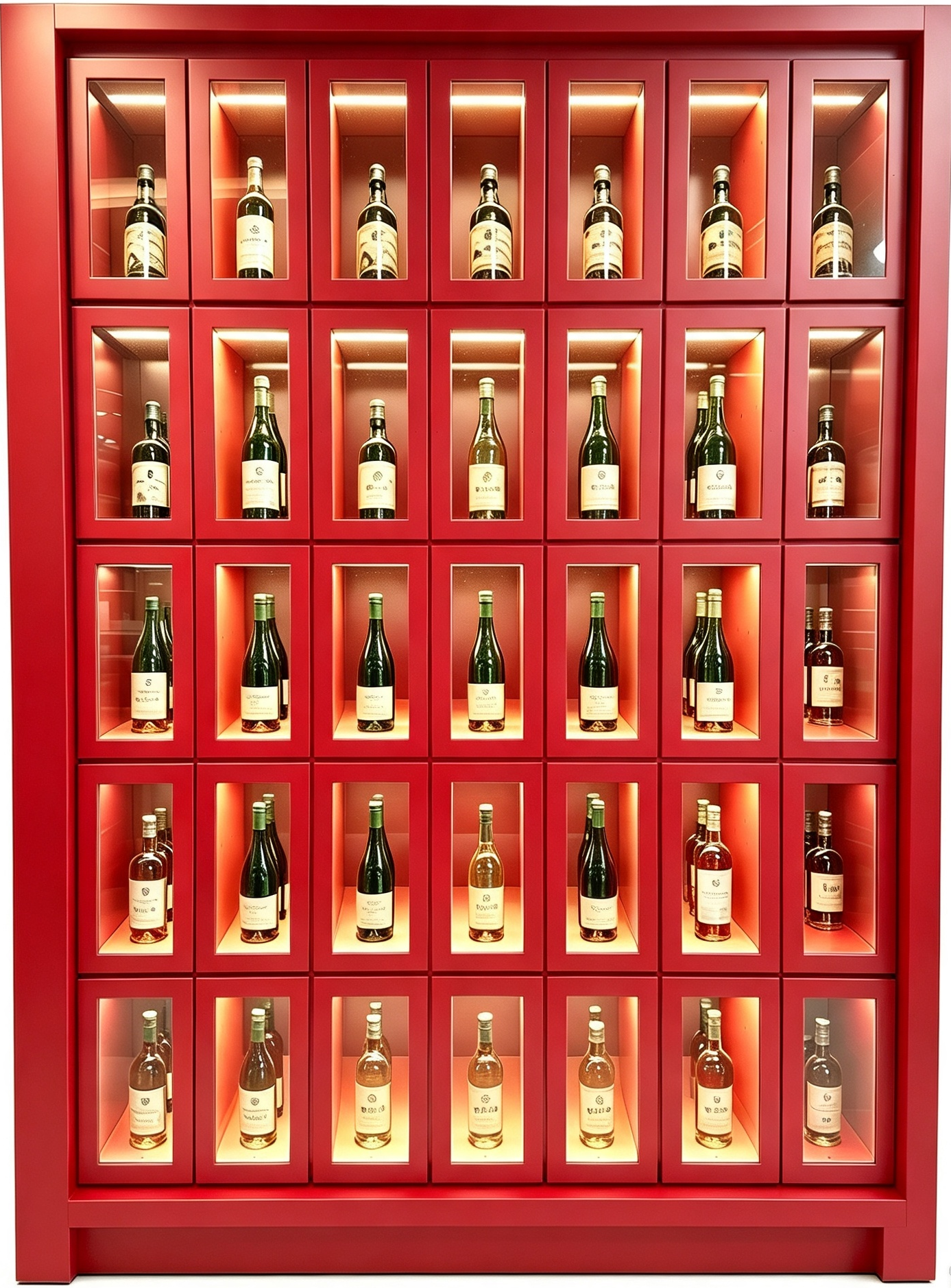 35红酒柜格子机